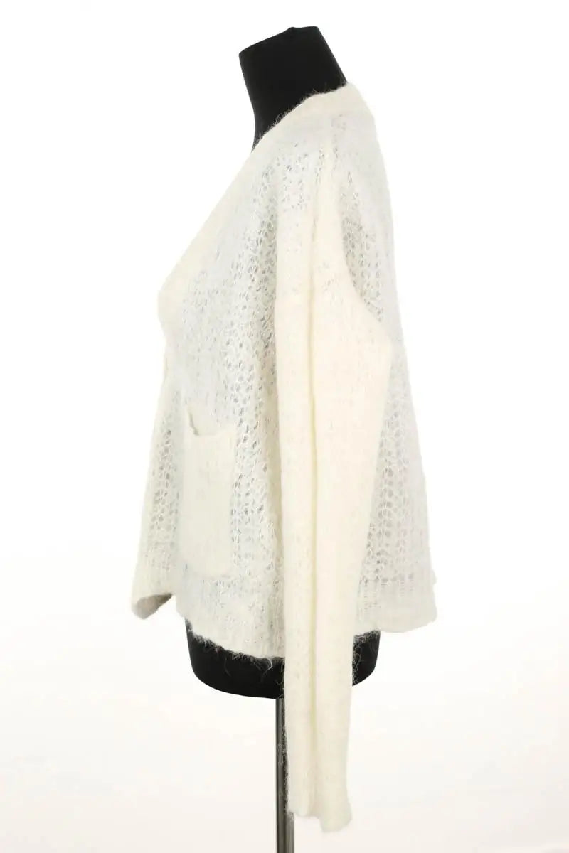 Cardigan Mes Demoiselles Blanc en Laine