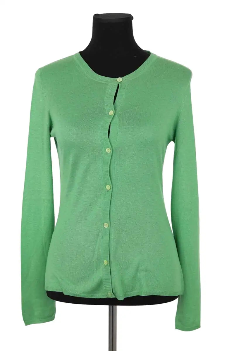 Cardigan Miu Miu Vert en Laine, taille S - Seconde Main