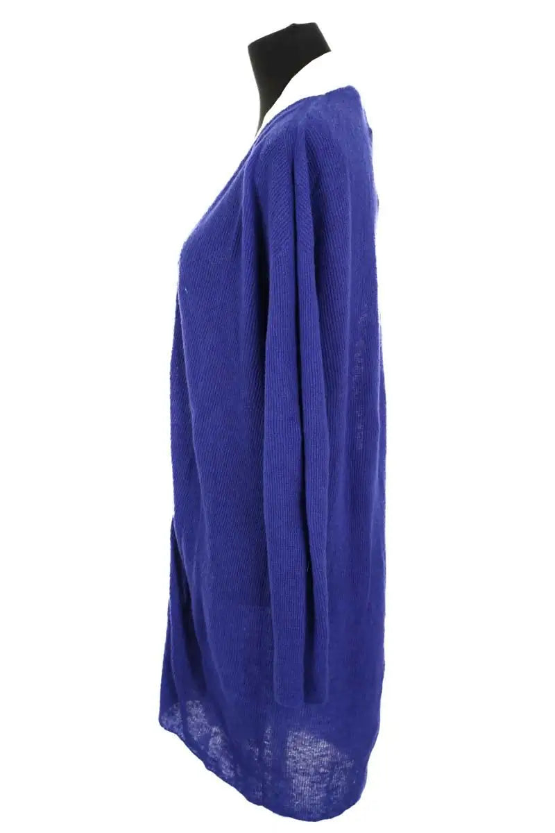 Cardigan Momoni Bleu en Laine