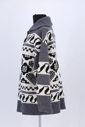Cardigan Notshy Gris en Laine