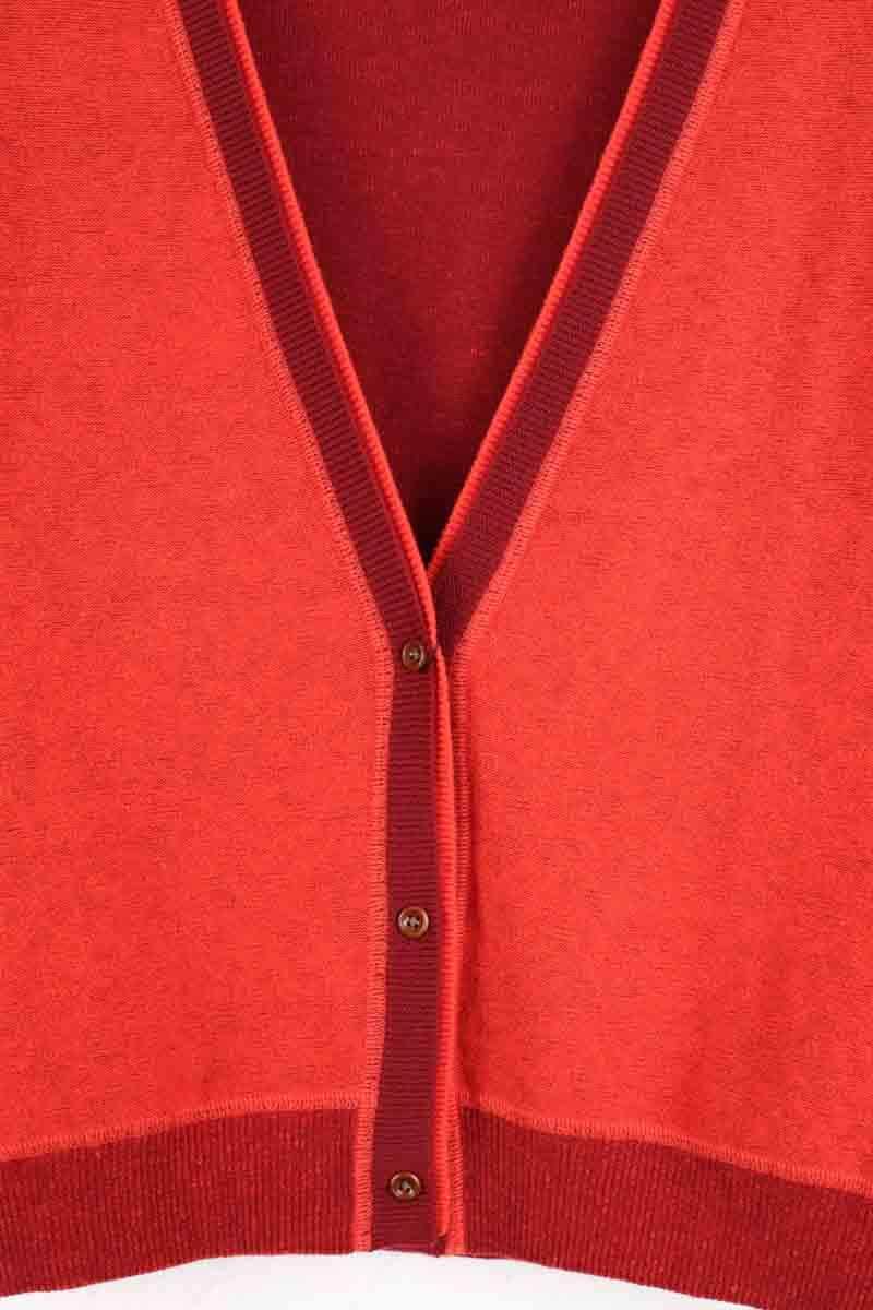 Cardigan Paul Smith Rouge en Laine