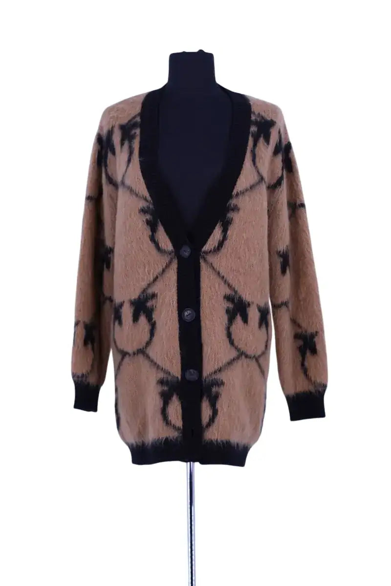 Cardigan Pinko Marron en Laine, taille S - Seconde Main