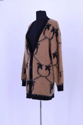 Cardigan Pinko Marron en Laine