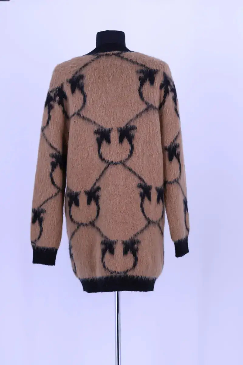 Cardigan Pinko Marron en Laine