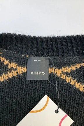 Cardigan Pinko Marron en Laine