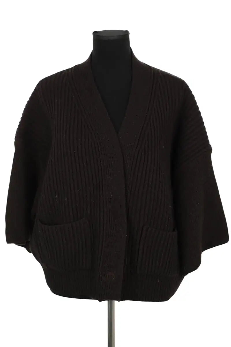 Cardigan Pinko Noir en Laine, taille S - Seconde Main