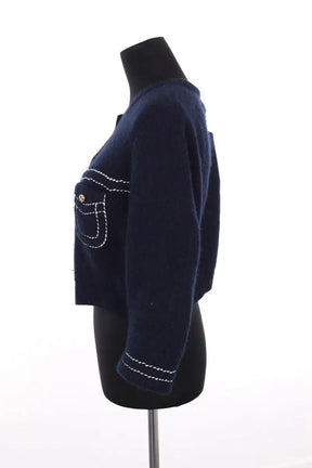 Cardigan Prada Marine en Cachemire