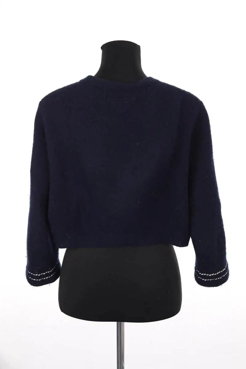 Cardigan Prada Marine en Cachemire