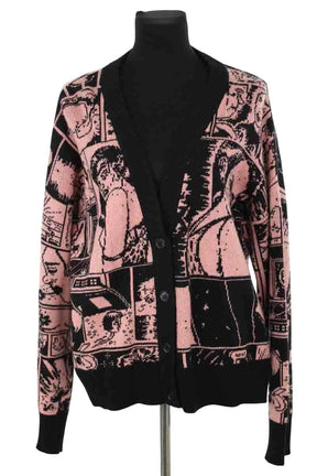 Cardigan Prada Rose en Laine, taille M - Seconde Main