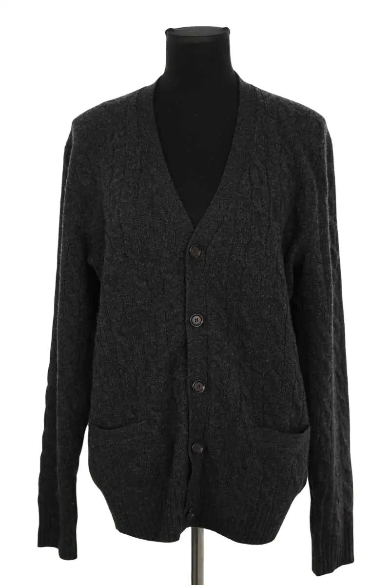 Cardigan Ralph Lauren Gris en Cachemire, taille S - Seconde Main