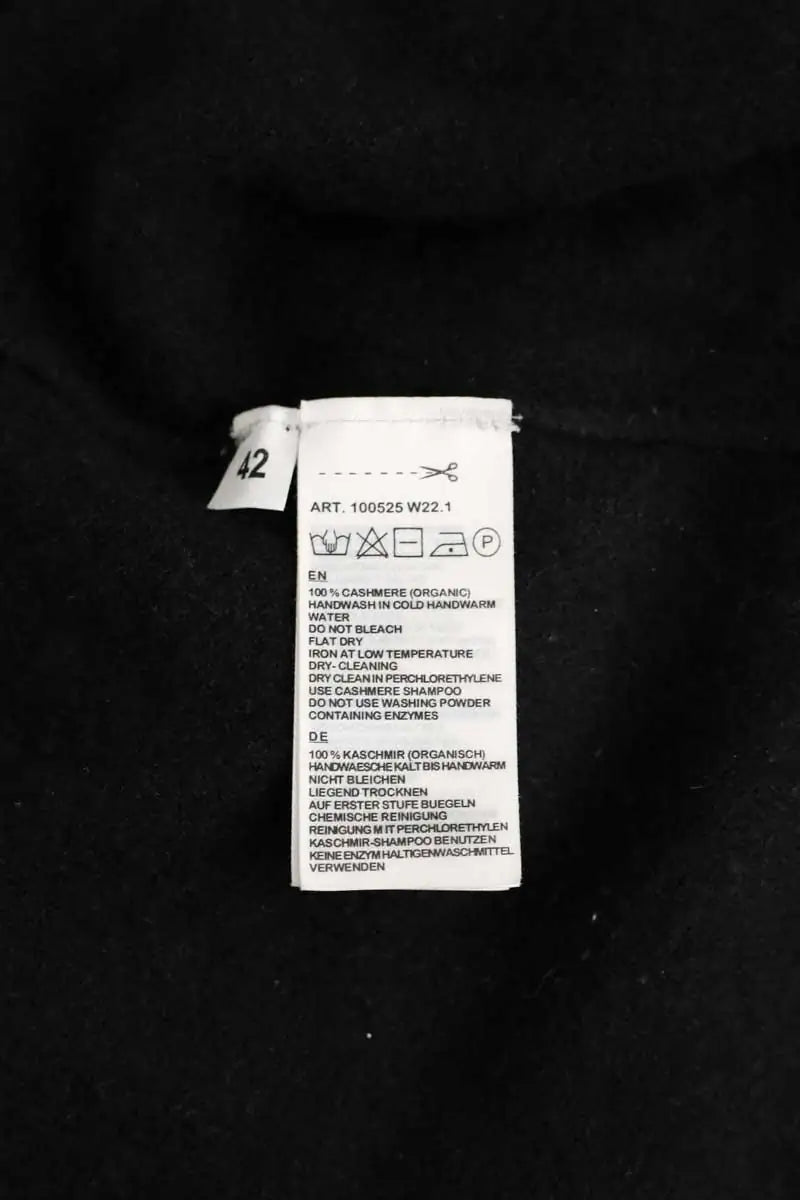 Cardigan Repeat Noir en Cachemire