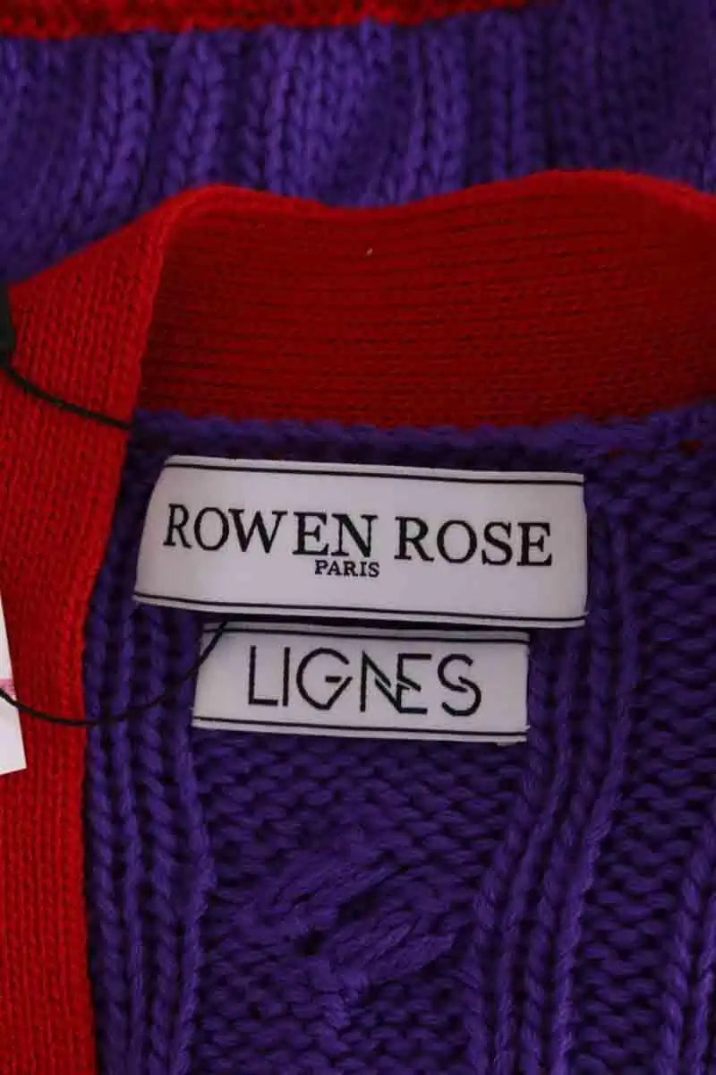 Cardigan Rowen Rose Violet en Laine
