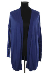 Cardigan Sandro Bleu en Coton, taille S - Seconde Main