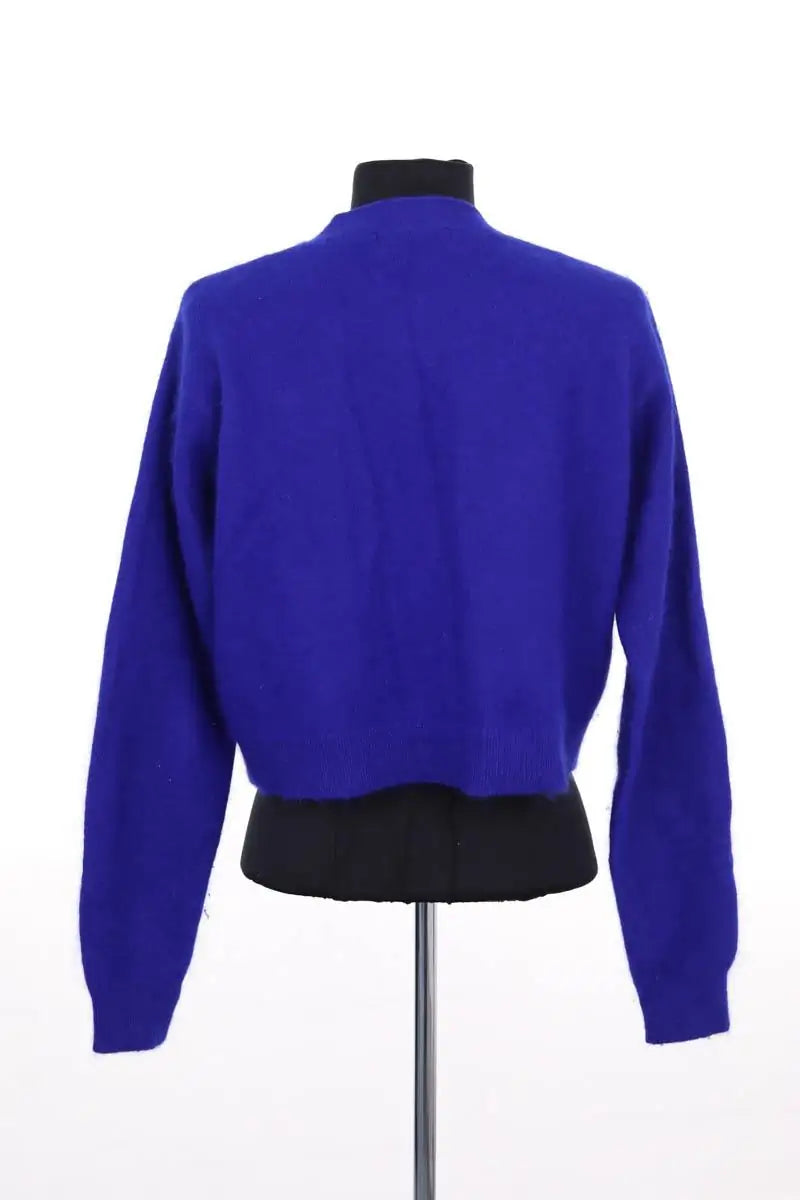 Cardigan Sandro Bleu en Laine