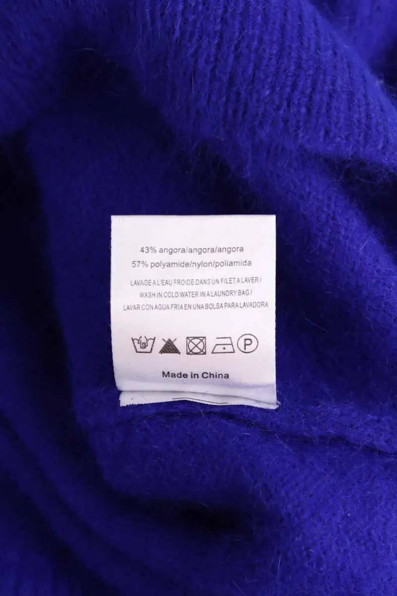 Cardigan Sandro Bleu en Laine