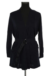 Cardigan Sandro Marine en Laine, taille S - Seconde Main