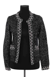 Cardigan Sandro Noir en Laine, taille S - Seconde Main