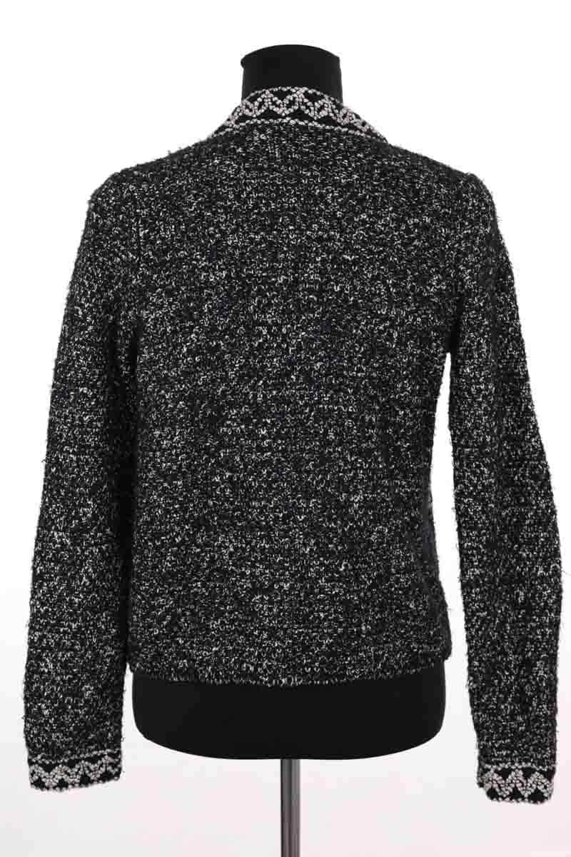 Cardigan Sandro Noir en Laine