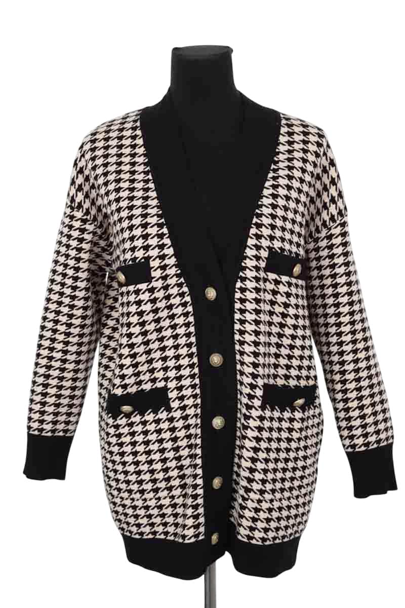 Cardigan Sandro Noir en Viscose, taille XS - Seconde Main