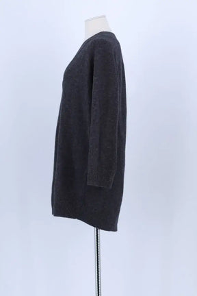 Cardigan Sézane Anthracite en Laine