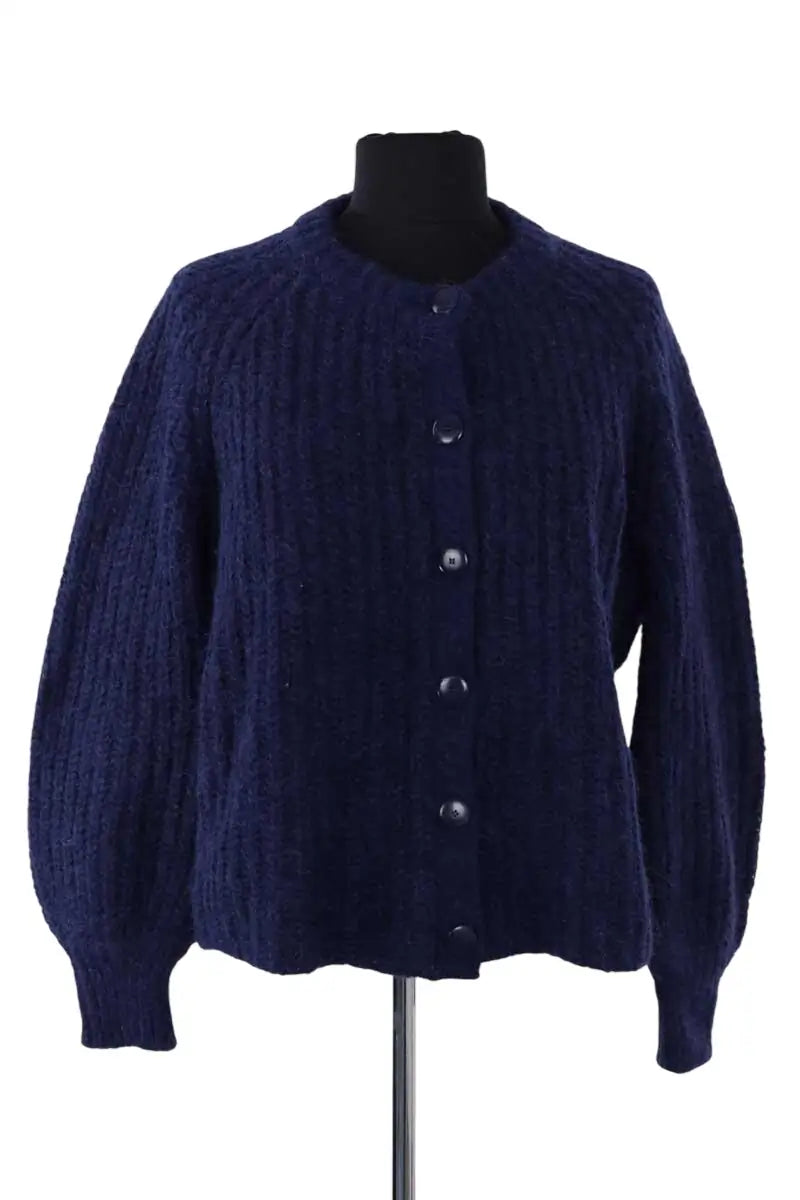 Cardigan Sézane Bleu en Laine, taille S - Seconde Main