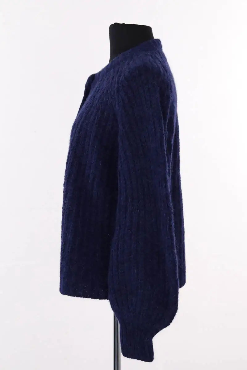 Cardigan Sézane Bleu en Laine