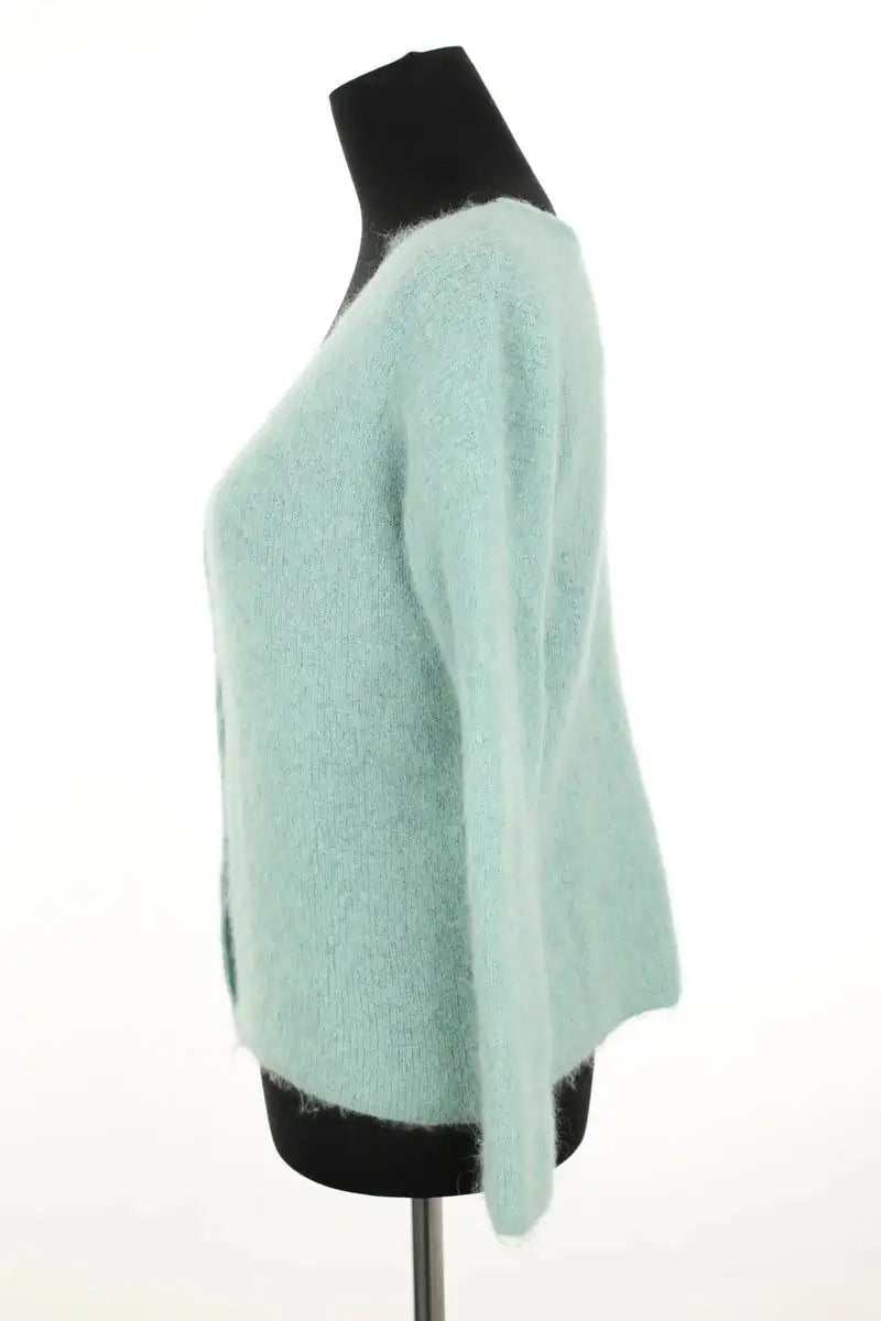 Cardigan Sézane Bleu en Laine