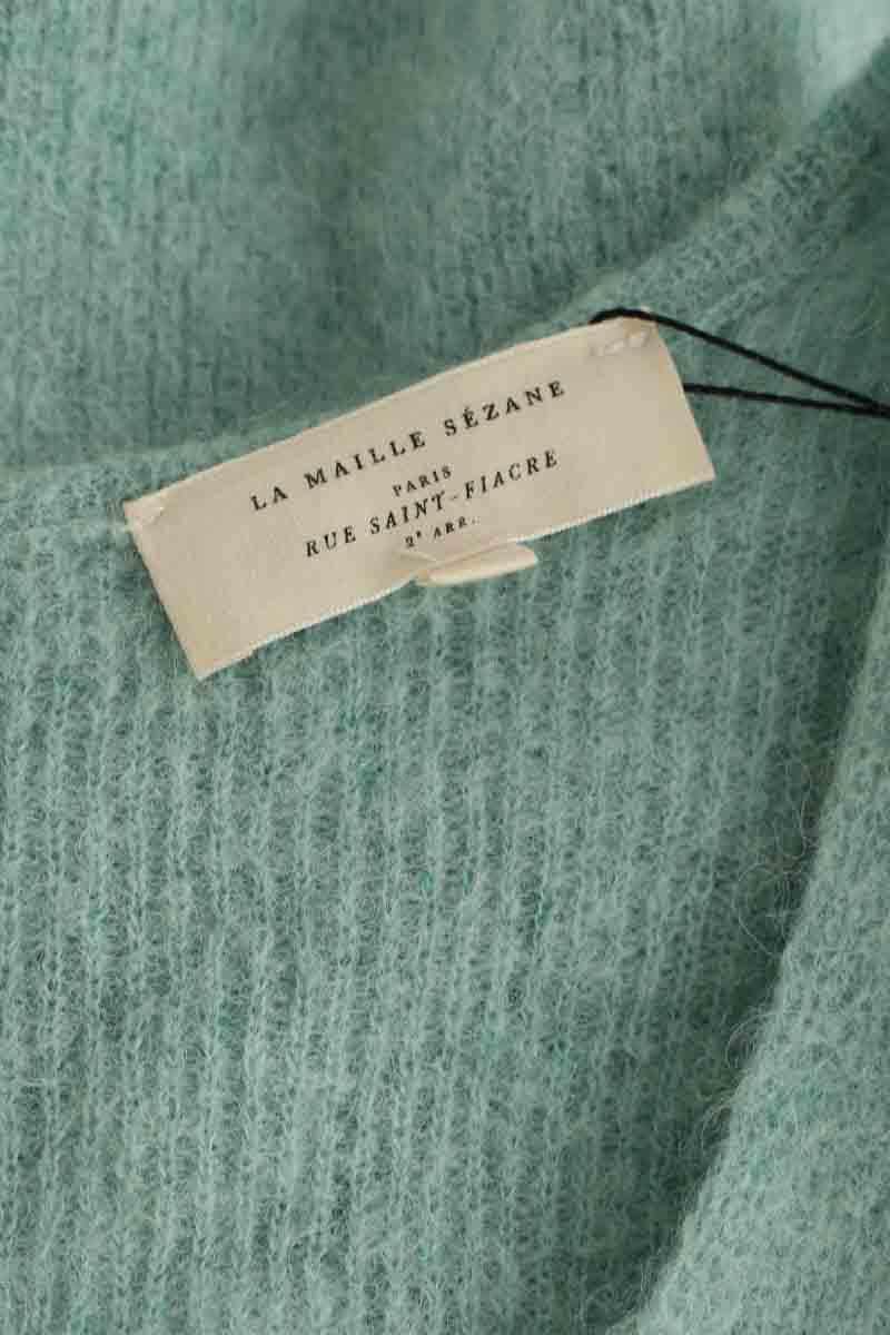 Cardigan Sézane Bleu en Laine