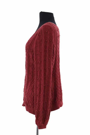 Cardigan Sézane Bordeaux en Coton
