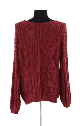 Cardigan Sézane Bordeaux en Coton