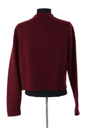Cardigan Sézane Bordeaux en Laine