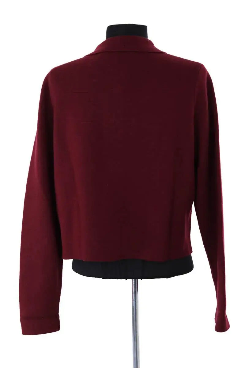 Cardigan Sézane Bordeaux en Laine
