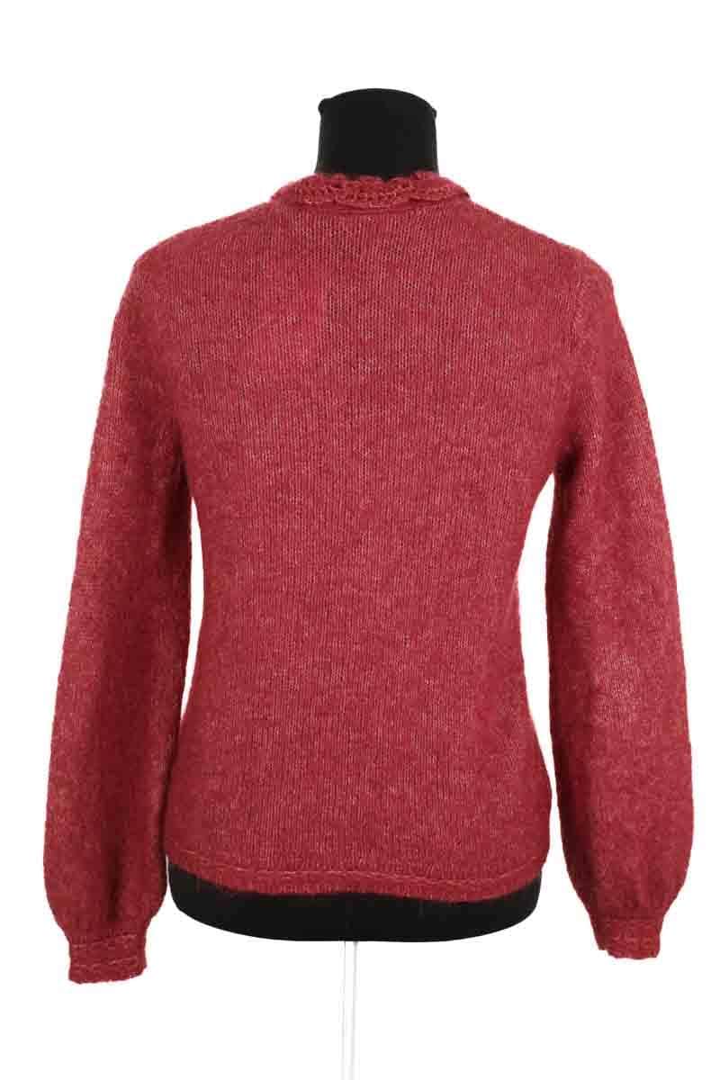 Cardigan Sézane Bordeaux en Laine