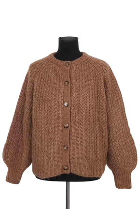 Cardigan Sézane Camel en Laine, taille M - Seconde Main