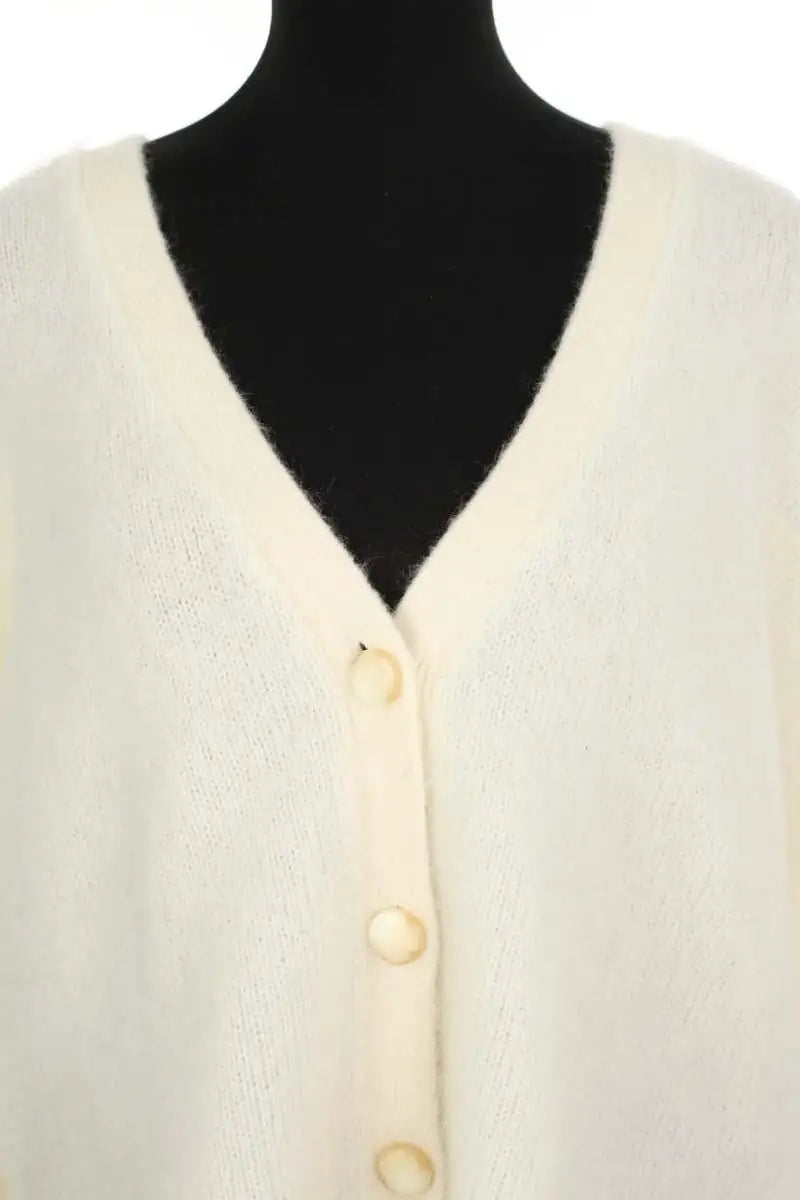 Cardigan Sézane Ecru en Laine
