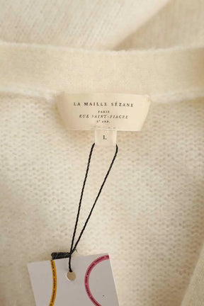 Cardigan Sézane Ecru en Laine