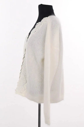 Cardigan Sézane Ecru en Laine