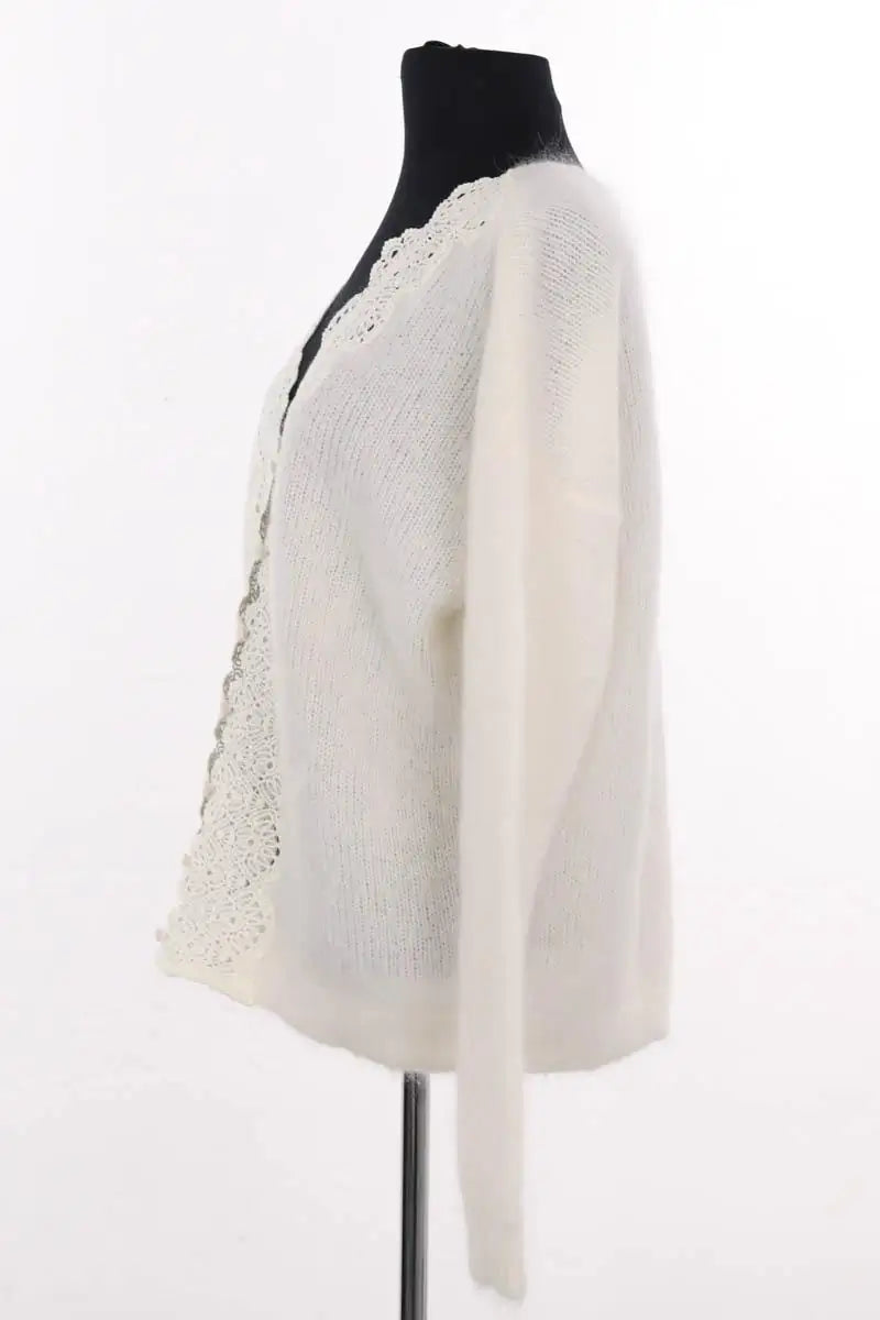 Cardigan Sézane Ecru en Laine