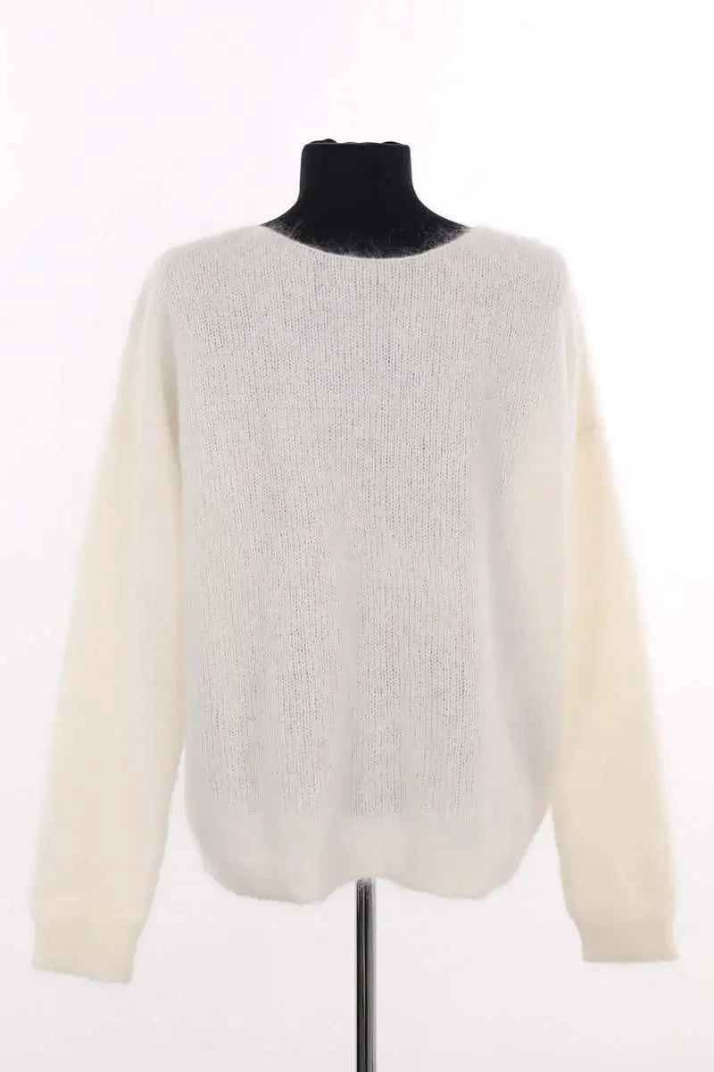 Cardigan Sézane Ecru en Laine