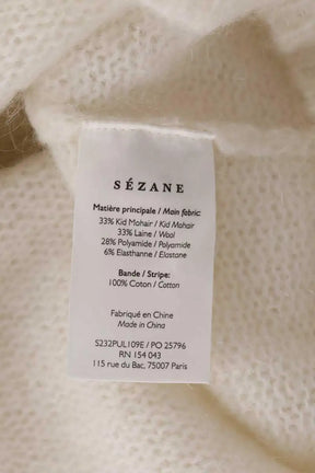 Cardigan Sézane Ecru en Laine