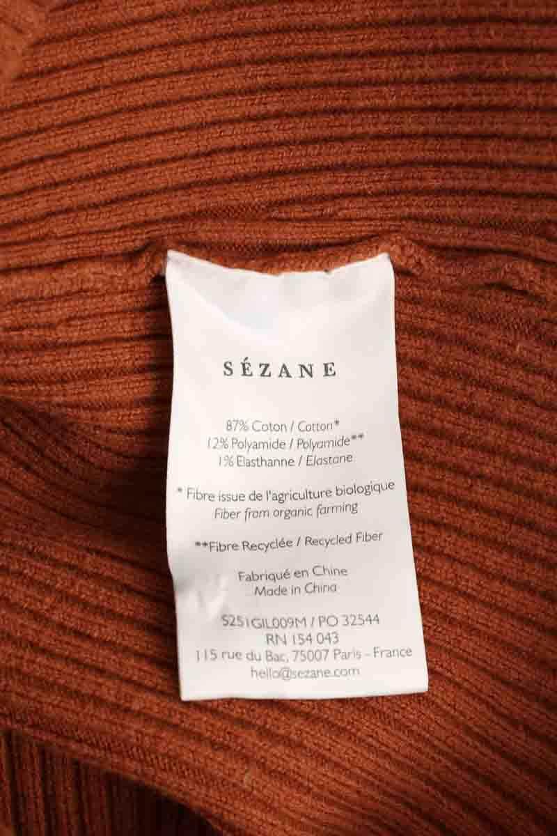 Cardigan Sézane Marron en Coton