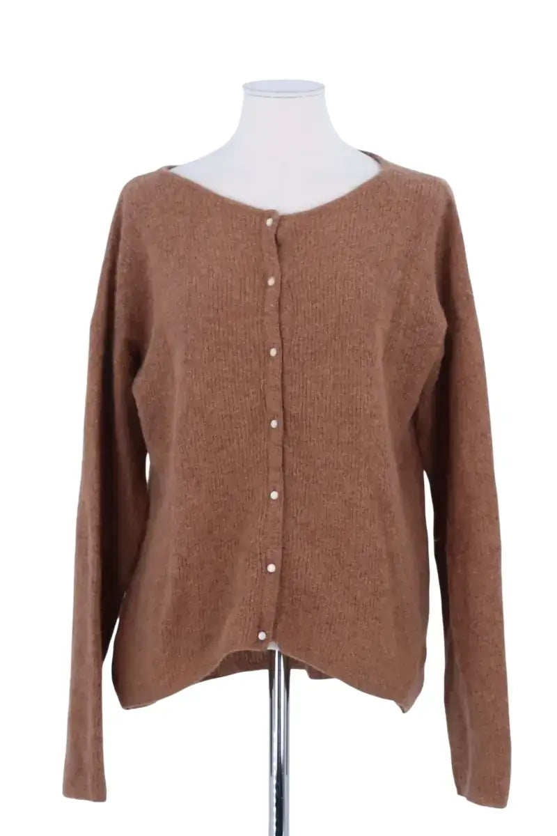 Cardigan Sézane Marron en Laine, taille L - Seconde Main