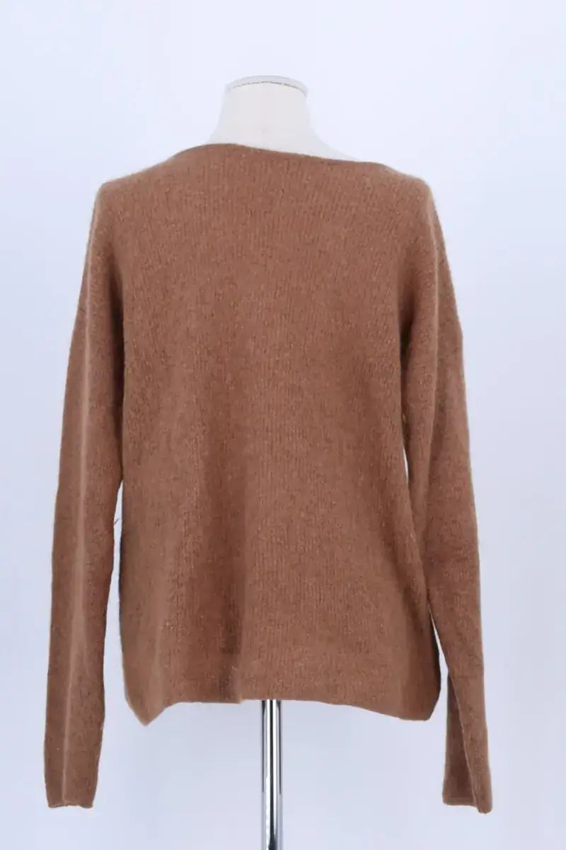 Cardigan Sézane Marron en Laine