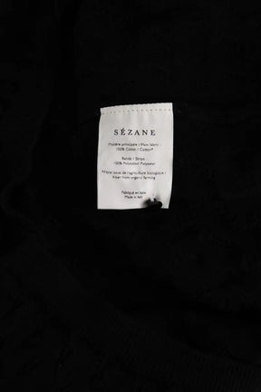 Cardigan Sézane Noir en Coton