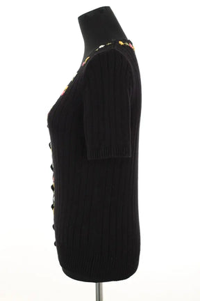 Cardigan Sézane Noir en Coton