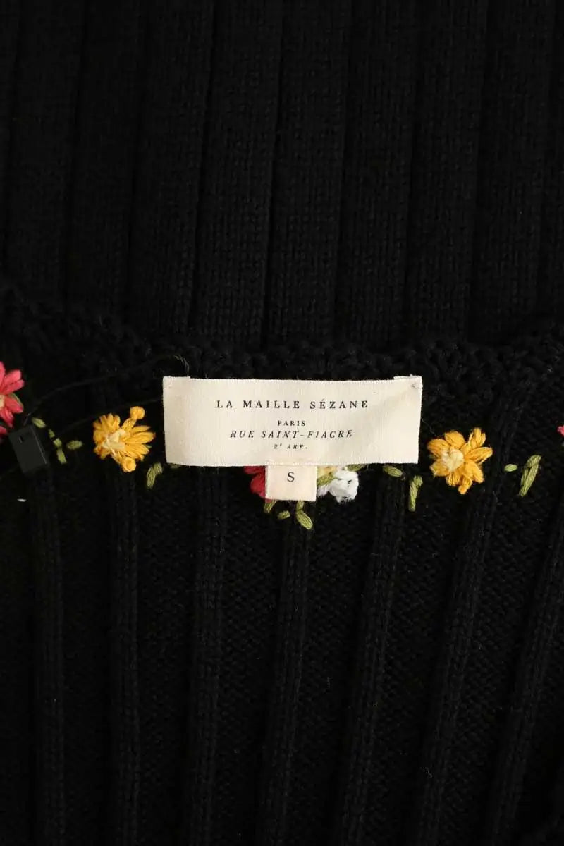 Cardigan Sézane Noir en Coton