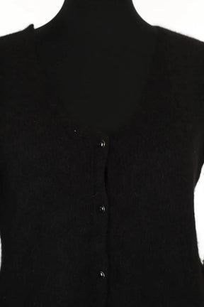 Cardigan Sézane Noir en Laine