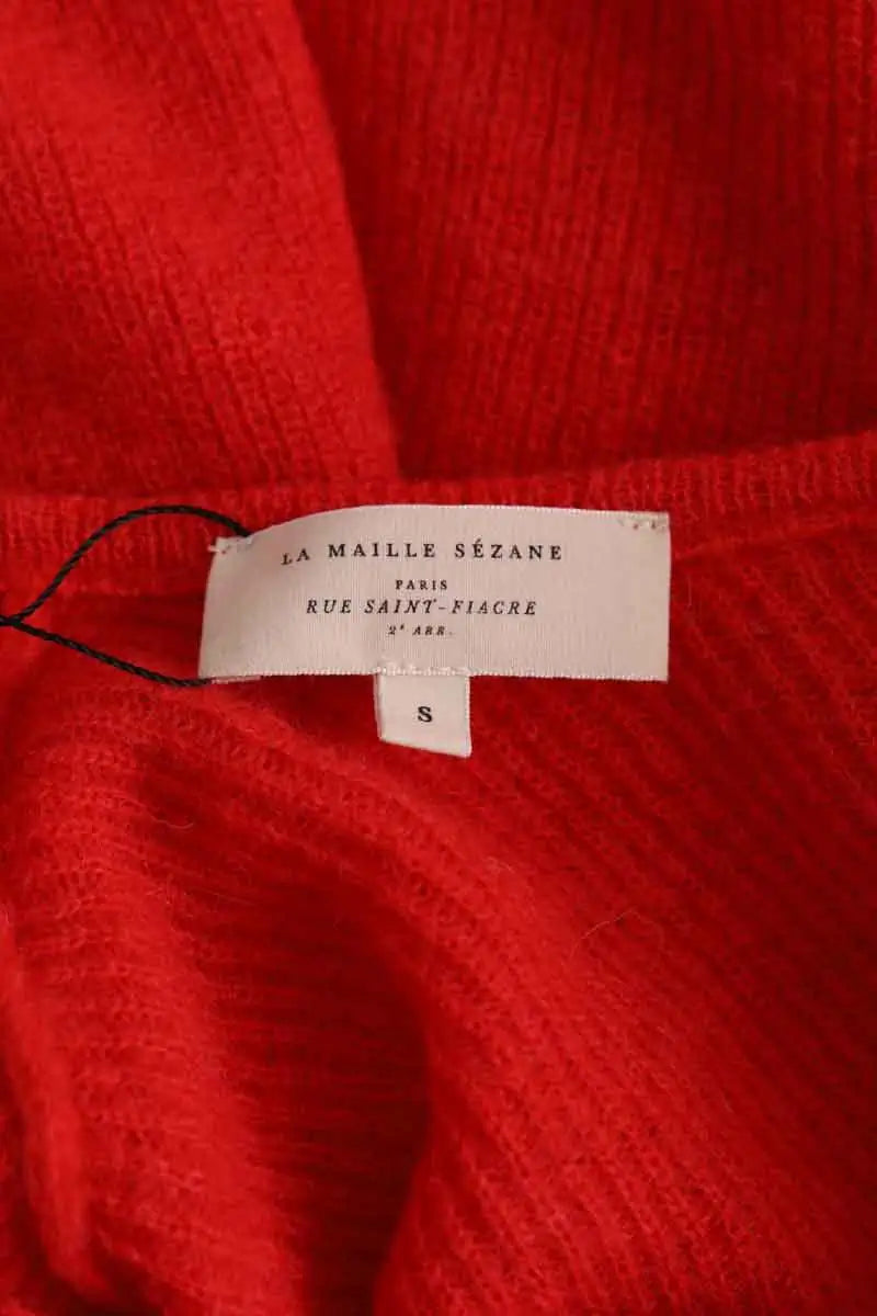 Cardigan Sézane Rouge en Laine