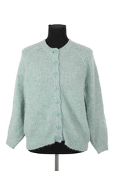 Cardigan Sézane Vert en Laine, taille XS - Seconde Main