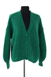 Cardigan Sézane Vert en Synthétique, taille S - Seconde Main